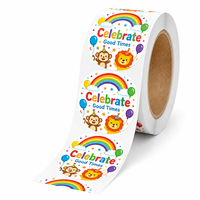Étiquettes adhésives durables en rouleau, imperméables, pour coffret cadeau de baby shower, vente en gros par le fabricant Jinyu
