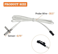 Sonde de température de remplacement 9907180092, capteur haute température pour fumoirs électriques numériques Masterbuilt avec matériel de montage