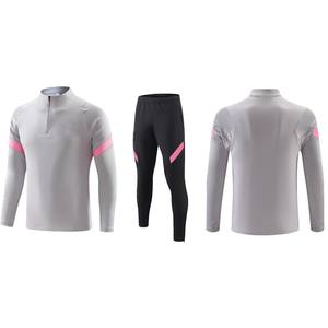 ドロップシッピング ジャージ トレーニングスーツセット メンズ ハーフジップパーカー 男女兼用 長袖 長ズボン サッカーチームユニフォーム - Product Image 1
