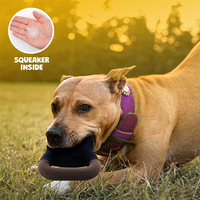 Kettlebell durable et drôle en peluche avec effets sonores accessoires d'haltérophilie jouet pour chien V008 vente en gros