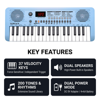 Clavier électronique miniature MK137 TERENCE à 37 touches, idéal pour les cours de musique scolaires, les studios et les fournitures musicales, piano électronique en gros