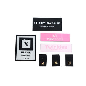 Vente en gros d'étiquette de logo de broderie à haute densité personnalisée Logo de marque Vêtement tissé Vêtements de mode durables - Product Image 5