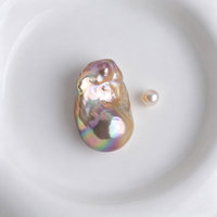 Perles baroques d'eau douce naturelles de qualité AAAA, 15-23 mm+, blanches, multicolores, violettes, grandes, irrégulières, sans trou, pour la fabrication de bijoux