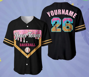 Maillot de baseball personnalisé pour adulte, style rétro, 100 % polyester, respirant, séchage rapide, confortable, col Henley, nom du joueur, numéros d'équipe - Product Image 5