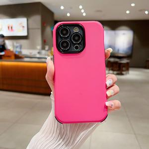 Coque de téléphone minimaliste mate couleur unie pour iPhone 16 Pro Max, sensation premium, antichoc pour 15/14 - Product Image 6