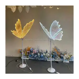 Butterfly Road Lead Walkway LED Light Stand Wedding Stage Props Decorative Lights Butterfly LED Standing Light