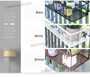 Balcone Ferroviario Fioriera Basamento di Fiore Vasi Appesi Scaffale Recinzione <span class=keywords><strong>In</strong></span> <span class=keywords><strong>Ferro</strong></span> <span class=keywords><strong>Battuto</strong></span> Supporto di Basket - Product Image 5