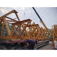 Grue à tour à plateforme plate de marque chinoise de 10 tonnes avec une capacité de levage élevée pour les projets de chantier