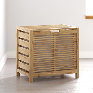 Cesto de <span class=keywords><strong>Ropa</strong></span> Sucia Grande, Bolsa de Oxford, Cesto de <span class=keywords><strong>Ropa</strong></span> Sucia de Bambú para Baño con Tapa - Product Image 3