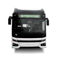 Mini-bus électrique certifié UE à plancher bas pour les transports publics, 10-33 places, 9,5 m, bus de transport de passagers, vente directe du fabricant