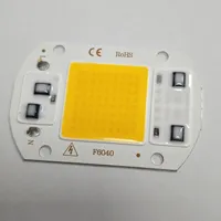 Puces LED COB intelligentes sans conducteur 20W 30W 50W Blanc Chaud Bleu AC 220V pour modules LED de projecteurs intérieurs DIY