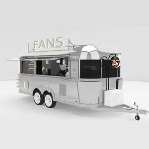 Ventilateurs 2023 nouveau Design Airstream Mobile Fast Food, remorque alimentaire de Concession