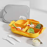 Boîte à Lunch Bento en Plastique Micro-Ondable pour Étudiants en Gros avec Couvercle en PP – Idéale pour Employés de Bureau et Enfants