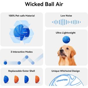 Cheerble Wicked <b>Ball</b> Air Smart Interactive <b>Dog</b> Toy Medium Large E-TPU Material Waterproof Automatic Moving Bouncing Rotating - Product Image 2