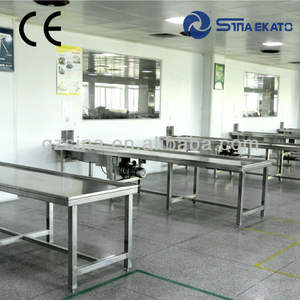 Hot Selling Sina Ekato Verstelbare Snelheid Pvc Emmer Schroef Transportbaan Kernpomp Roestvrij Staal Nylon Band Transportband Transportbanden - Product Image 3