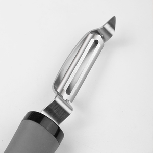 Éplucheur pivotant en acier inoxydable à lame droite, éplucheur <span class=keywords><strong>de</strong></span> légumes avec poignée ergonomique, ustensile <span class=keywords><strong>de</strong></span> <span class=keywords><strong>cuisine</strong></span> pour les cuisiniers à domicile, vente en gros - Product Image 4