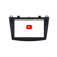 Autoradio android 2004, Quad Core, DVD, GPS avec carte gratuite, WIFI, stéréo, 2 din, lecteur multimédia pour voiture Mazda 3 (2013-11.0) et maxx axela