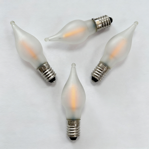 Ampoule LED style bougie E10, boîtier givré, filament LED, 14-55V, 0.2W, ampoule décorative pour bougeoir <span class=keywords><strong>de</strong></span> <span class=keywords><strong>Noël</strong></span> - Product Image 3