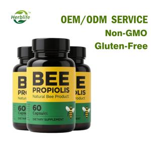 Cápsulas de Extracto de Propóleo de Abeja OEM/ODM Sin Gluten 60 Cápsulas Suplemento Antioxidante Suministro de Fábrica - Product Image 2
