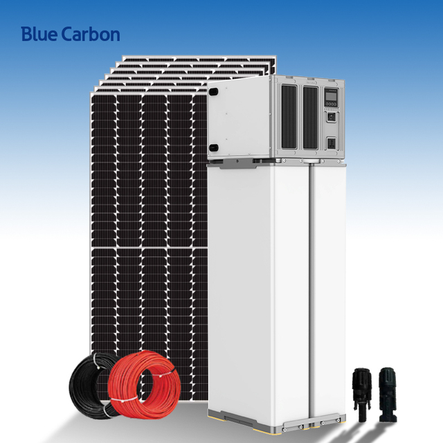 Single Phase 6kW/12kW Complete Solar Power System Kit 15kWh/30kWh Capacity Lifepo4 Battery Home Solar Energy System MPPT