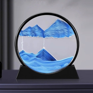 Sablier 3D Montagne à Sable Flottant Anti-Stress, Décoration de Bureau de Luxe, Ornement Cadeau pour Salon - Product Image 1