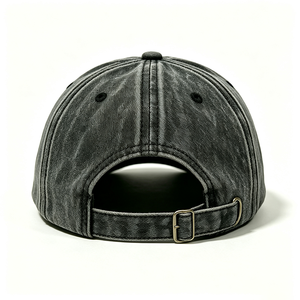หมวกเบสบอลผ้าแคนวาส 6 แผง ล้างสีสไตล์วินเทจ ปักโลโก้ ACE Mountain แบบกำหนดเอง หมวกทรง Dad Hat สายรัดด้านหลังปรับได้ด้วยหัวเข็มขัดโลหะ - Product Image 2