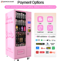 Distributeur automatique miniature en libre-service pour faux cils, distributeur automatique de produits de beauté, paiement par carte de crédit, SDK, interface API