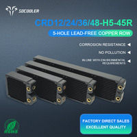 Socooler CRD36H5-45R ordinateur industriel refroidi à l'eau ventilateurs sans plomb écologiques Type fendu équipement médical dissipateur thermique en cuivre