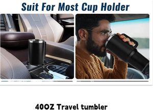 Mug de voyage isotherme 40oz en acier inoxydable à double paroi, avec poignée, sans BPA, isolation thermique 12-24h, modèle Aventure 2025 - Product Image 6