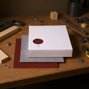 Fervi Sanding Discs Resin Coated <b>Canvas</b> P120 50 Pieces For <b>Wood</b> Metal Finishing - Product Image 3
