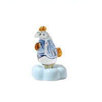 Figurine de poulet rotative en cristal de Murano faite à la main, adorable ornement d'animal de la ferme pour la décoration de la maison, de la cuisine ou de la table, cadeau