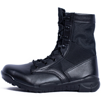 Bottes de randonnée CQB à tige haute, en microfibre Oxford, respirantes, avec doublure en mesh, semelle en caoutchouc et plastique, couleur sable