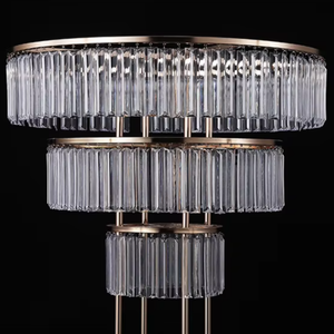 Nouveau design, support à <span class=keywords><strong>fleurs</strong></span> en métal doré et acrylique, moderne, durable, créatif, pour l'intérieur, facile à assembler, forme personnalisable pour mariage - Product Image 5