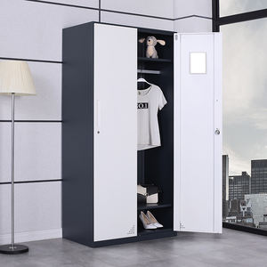 2 ประตูมัลติฟังก์ชั่โมเดิร์น<span class=keywords><strong>ตู้</strong></span>เหล็กเฟอร์นิเจอร์ห้องนอน<span class=keywords><strong>ตู้</strong></span><span class=keywords><strong>เสื้อผ้า</strong></span><span class=keywords><strong>ตู้</strong></span><span class=keywords><strong>เสื้อผ้า</strong></span>พร้อมฉากกั้นและราว<span class=keywords><strong>เสื้อผ้า</strong></span> - Product Image 4