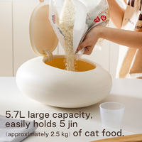 ANYA-Récipient de stockage de riz en forme d'oeuf, grand récipient de céréales scellé, bac de stockage de riz pour cuisine, garde-manger, noix, riz