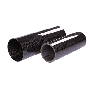 Tube rond en <span class=keywords><strong>fibre</strong></span> de carbone mat uni, sur mesure, diamètre extérieur et intérieur, épaisseur, fourni par l'usine - Product Image 2