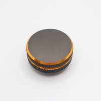 High Precision Turning Part Car Accessory Black Anodized Precision Knurling Burrs-removed Cnc Machining Metal Parts