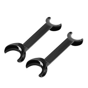 Azdent suministro 4 piezas negro en forma de T boca doble cabeza <span class=keywords><strong>retractor</strong></span> abridor de boca - Product Image 1