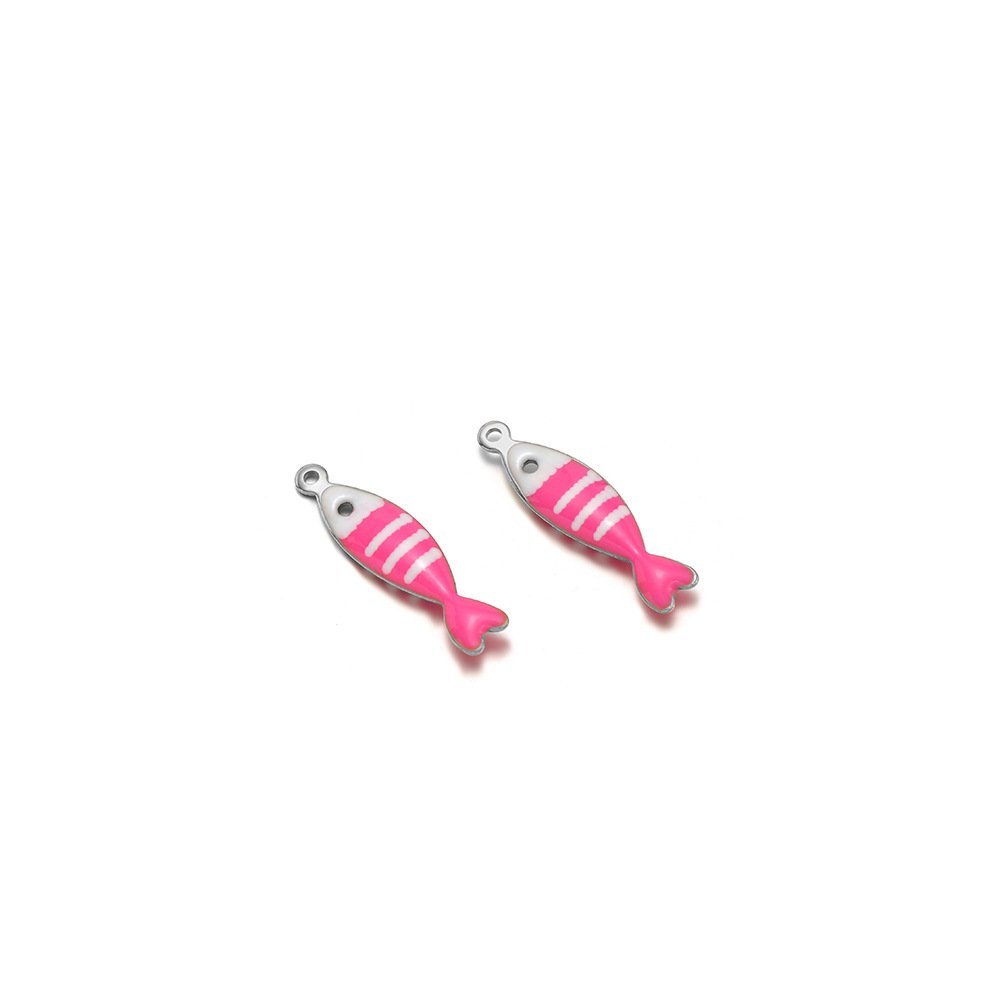 5*18.5mm color acero + Fucsia