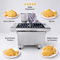 Machine à Cuire Automatique en Acier Inoxydable pour Taiyaki et Manju, Idéale pour la Transformation Alimentaire à Petite Échelle