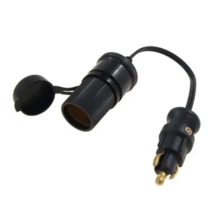 European Male Din Plug Cigarette Lighter Adapter Socket cable 12V 24V - 8A