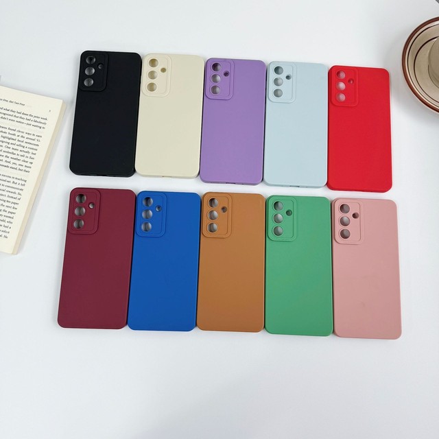 Simple Candy Color Case for Samsung Galaxy A55 S24 A23 A15 A34 A53 S21 A04 TPU Soft Liquid Silicone Shockproof Back Cover