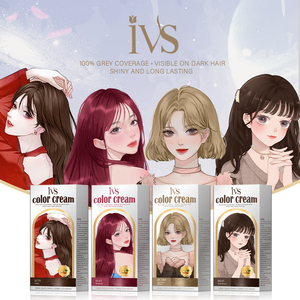 Productos Profesionales para el Cabello de Fábrica IVS, Tinte para el Cabello en Crema de <span class=keywords><strong>Color</strong></span> Borgoña, 72 Colores Populares, para Uso en Salón y en Casa - Product Image 2