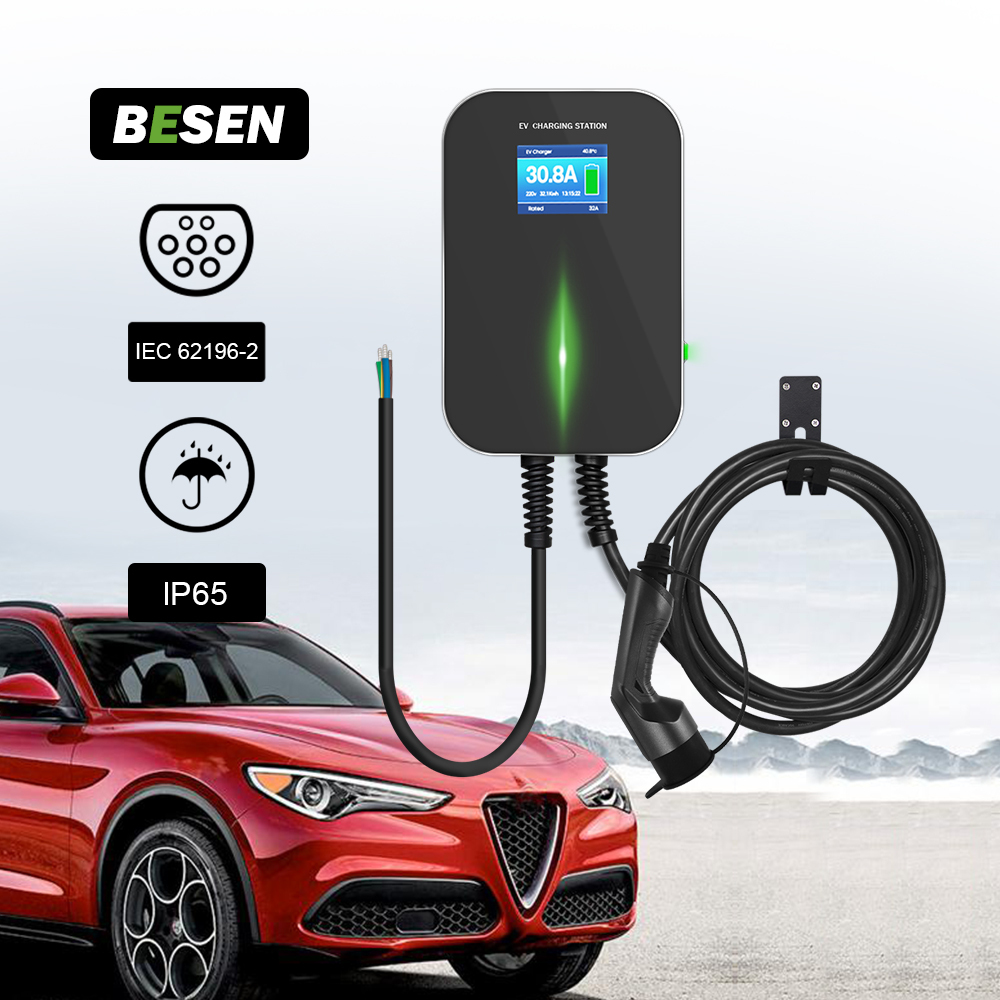 Outlet Type2 IEC 62196 Level 2 AC Fast 22kw EV Charging Stations