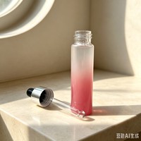 Flacon de parfum de luxe Aopai en verre 15ml 10ml, flacon compte-gouttes cosmétique droit et rond avec col en aluminium