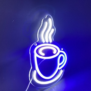 Pixel Mini <span class=keywords><strong>Speciali</strong></span> al Neon Custom caffè Bar insegna al Neon Mini tazza di caffè LED luce notturna lampada segno pubblicitario per Coffee Shop - Product Image 2