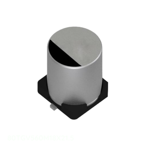 ตัวเก็บประจุแบบติดตั้งบนพื้นผิว รุ่น 80TGV560M18X21.5 CAP ALUM 80V POLAR 560 uF - Product Image 1