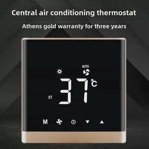 Hiện Đại Thông Minh Phòng Điều Khiển Nhiệt Độ Vàng Có Thể Điều Chỉnh Kỹ Thuật Số Nhiệt Cho Fcu Cho Điều Hòa Không Khí Google Hvac Hệ Thống - Product Image 4
