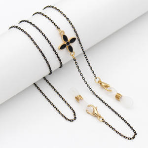 Chaîne de lunettes d'été faite à la main avec fleur de marguerite perlée pour femmes, porte-lunettes avec lanière de lunettes de soleil et sangle de masque - Product Image 6