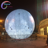 Décoration extérieure Lune géante gonflable lumineuse / Boule de lune géante